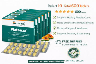 Himalaya Platenza Herbal Platelet Wellness Support 10 Boxes Exp 05/2028