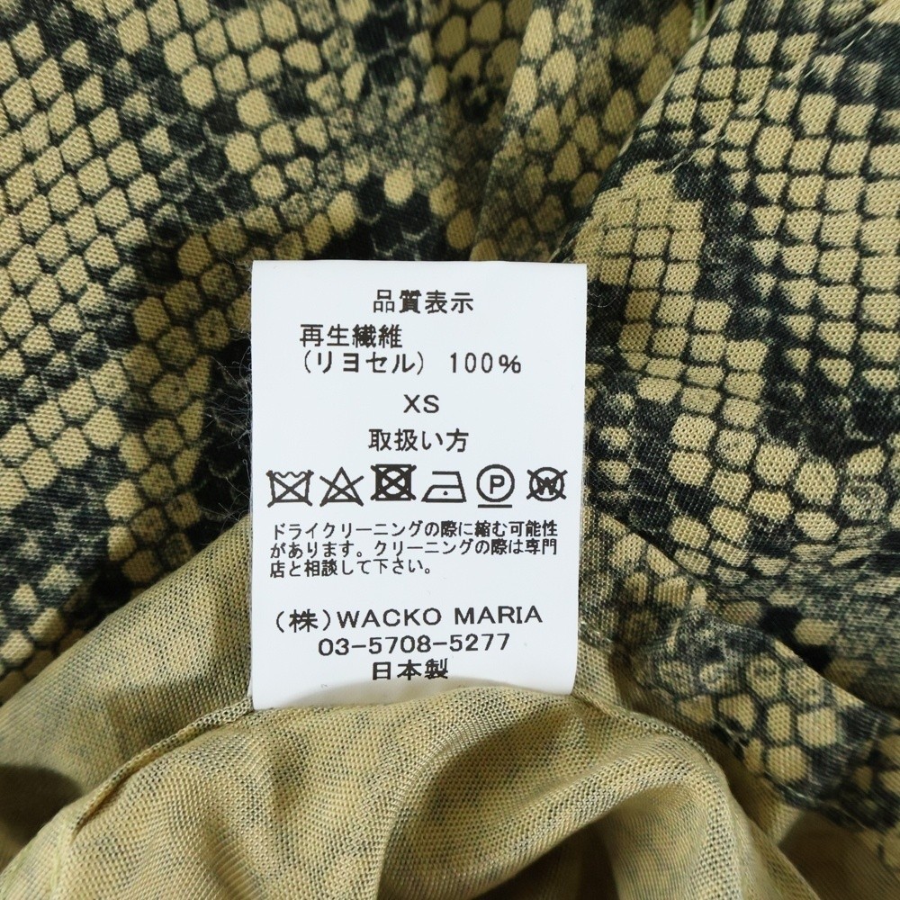 WACKO MARIA PYTHON HAWAIIAN SHIRT Python Print Op… - image 8