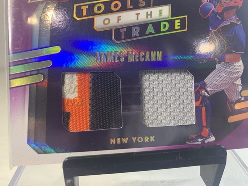 James McCann Panini Tools Of The Trade Sick Letter Patch New York Mets /25 - Picture 5 of 5