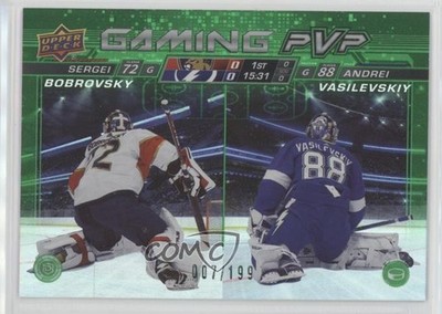 2024-25 Series 1 Gaming PVP Green 7/199 Sergei Bobrovsky Andrei Vasilevskiy 03uh