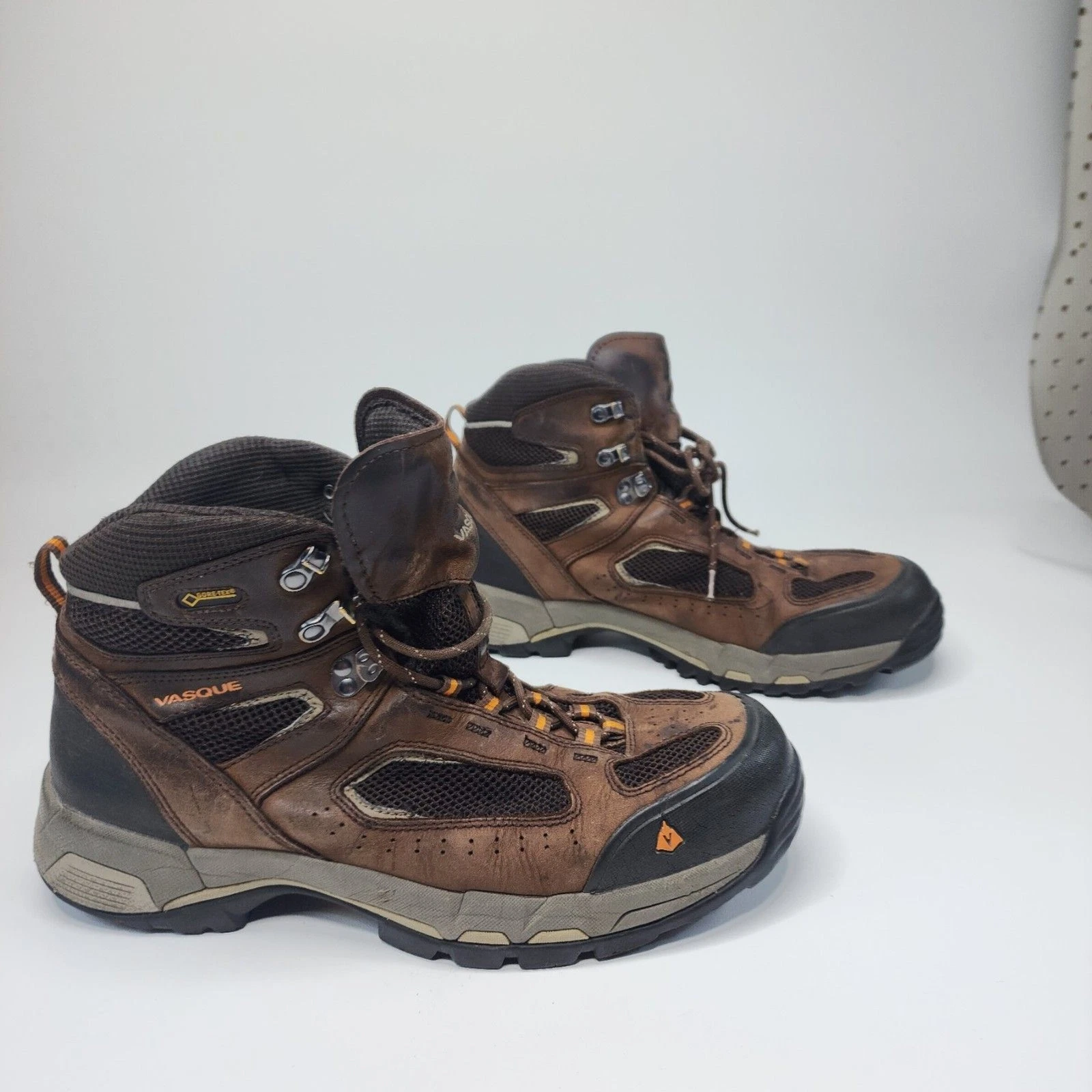 Vasque Breeze 2.0 Mid GTX Hiking Boots Shoes Mens Size 13W Brown Leather 7482