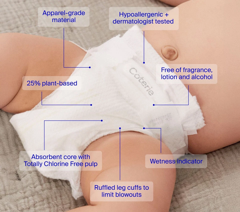 Coterie Ultra-Soft Diapers, 6-Pack-Size: 03 (14-24lbs) - Image 4 of 4