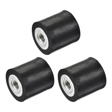 3pcs M8 Rubber Mounts Female Shock Absorber for Motor Generator Compressor