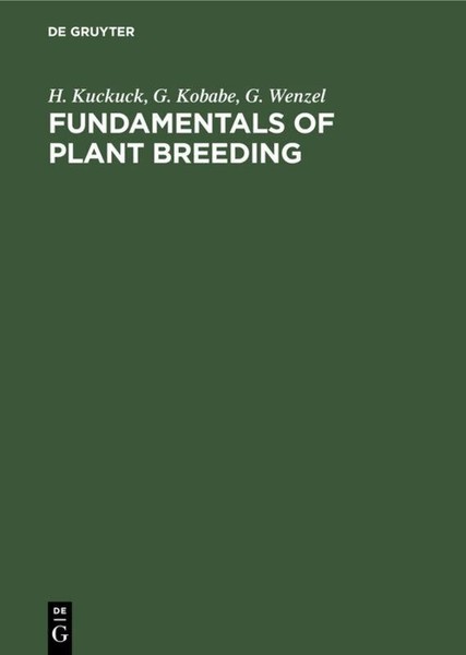 Fundamentals Of Plant Breeding G. Wenzel-image