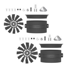 64-mm-Impeller und bürstenloser Motor Ersatzteile für RC-Flugzeug