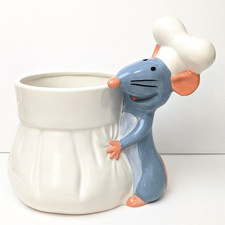 Ratatouille Remy Ceramic Utensil Holder Chef Hat Disney Store Pixar