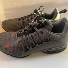 Puma Axelion Men s Size 8.5 Gray Black Soft Foam Optimal Comfort Archtec Clean