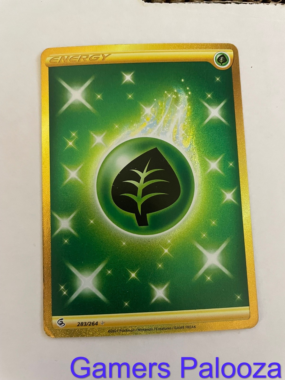 Grass Energy 283/264 Secret Rare Fusion Strike Pokemon Holo Near Mint