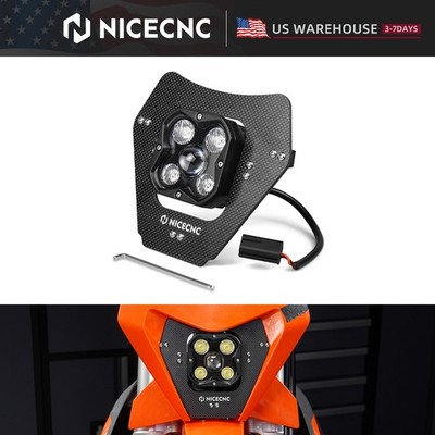 NICECNC LED Lamp Headlight For KTM 150 250 300 350 450 500 EXC F XC-W 2024-2025