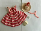 VINTAGE BARBIE OUTFIT "BUSY MORNING" #956  MATTEL Dress, Hat, Shoes,Phone