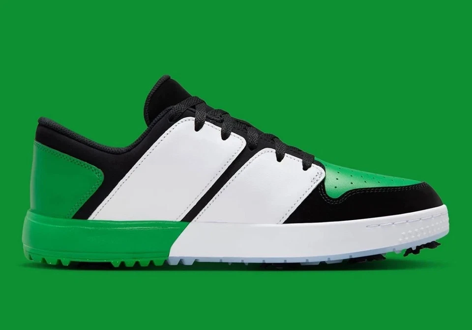 Jordan NU Retro 1 G Men's Size 8 Black/Lucky Green-White FZ4153-002 Fast Ship - Image 2 of 4