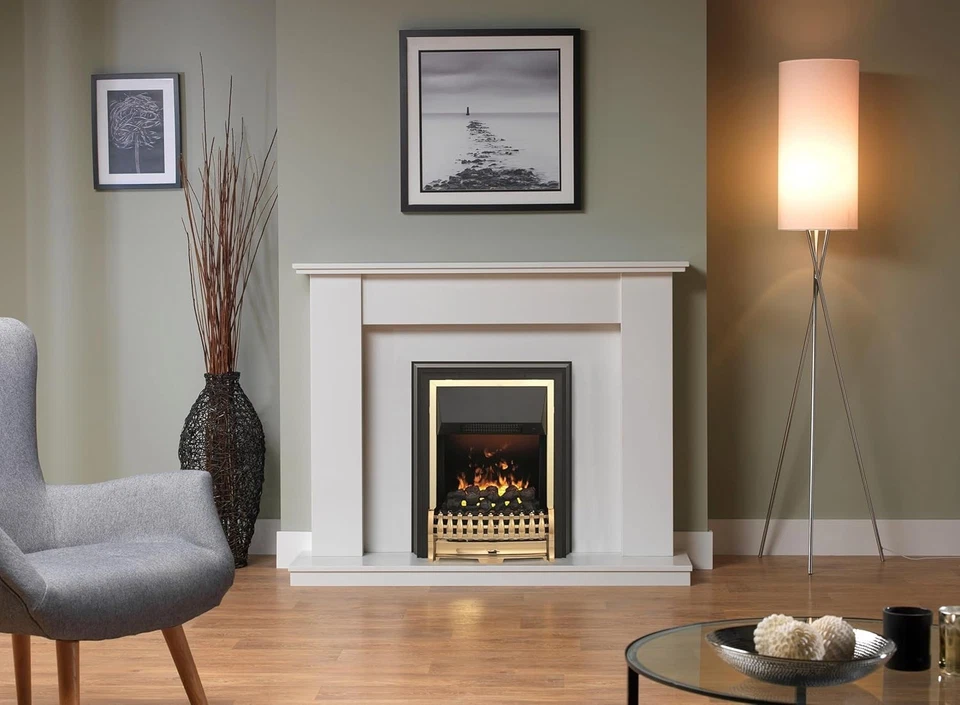 Dimplex Bramdean Free Standing Optimyst Electric Fire Brass & Black REMOTE BNIB - Image 3 of 4