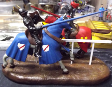 Rare: Diorama Hobby & Work " Tournoi médiéval "- Moyen Age - Chevaliers - armure