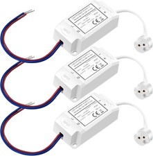 Boxlood LED Driver Transformer 240V - 12V with Bi-Pi Base MR16 Socket, DC 12V