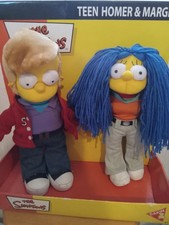 The Simpsons Teenage Homer Marge Plush Dakin 2005 Very Rare Dolls New in Box