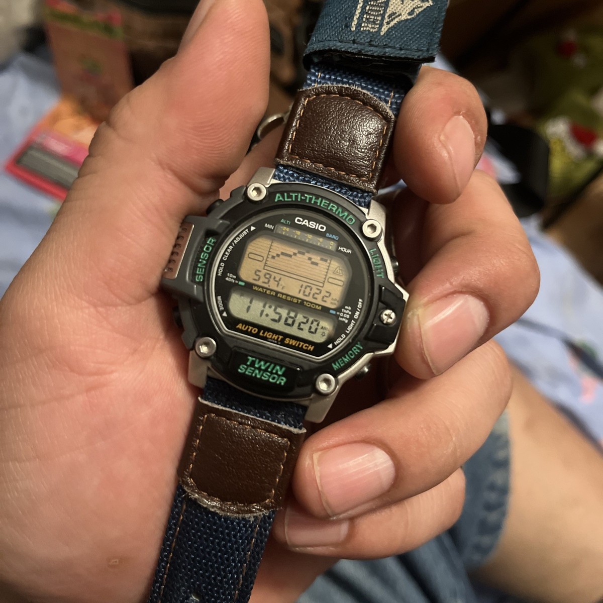 Vintage Casio Pro Trek PRT-30 Twin Sensor Altimeter Thermometer