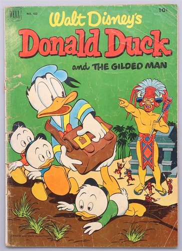 Donald Duck quatre couleurs n° 422 and the Gilded Man Dell Comic 1952 anglais - Photo 1/6