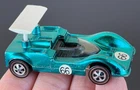 Vintage Hot Wheels Redline 1969 Bright Aqua Chaparral 2G US - ALL OG, STELLAR!