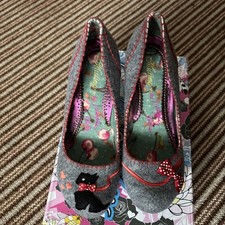IRREGULAR CHOICE SHOES UK 6.5 /EU40~ SCOTTIE DOG GREY~NEW BOXED(23) 