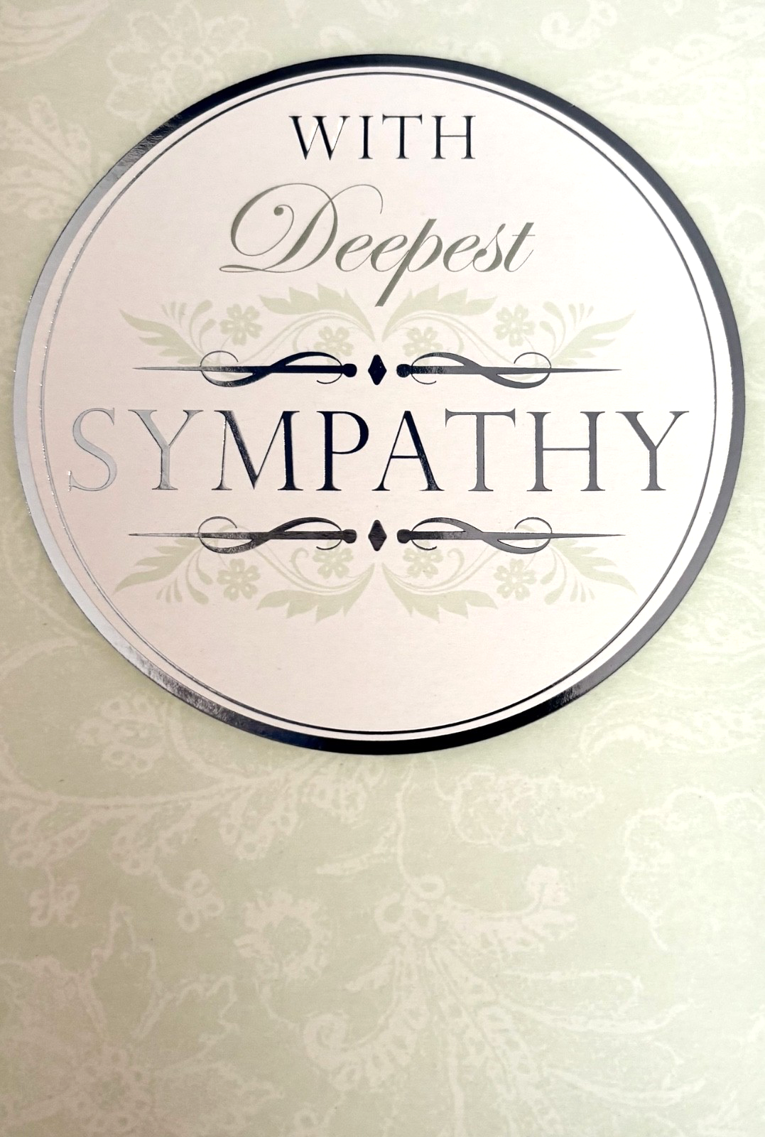 With deepest sympathy greetings card, brand new