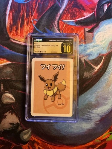 CGC 10 Pristine Eevee Old Maid 2019 Japanese Pokemon Card