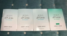 LOT GIORGIO ARMANI x5 Acqua di Gioia EDP Sample Spray Vials 5 ml .17 oz Womens