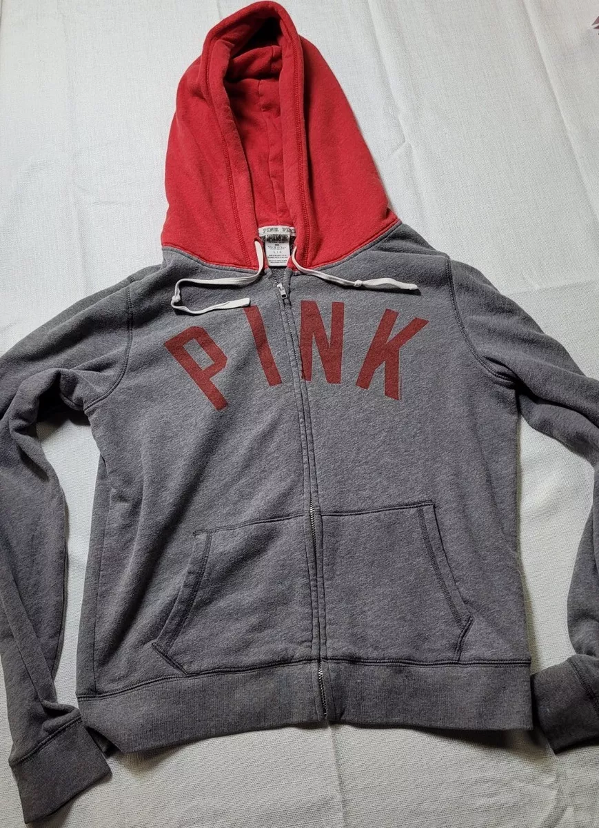 Victoria Secret Pink Ohio State Zip Up Hoodie Large Lightweight