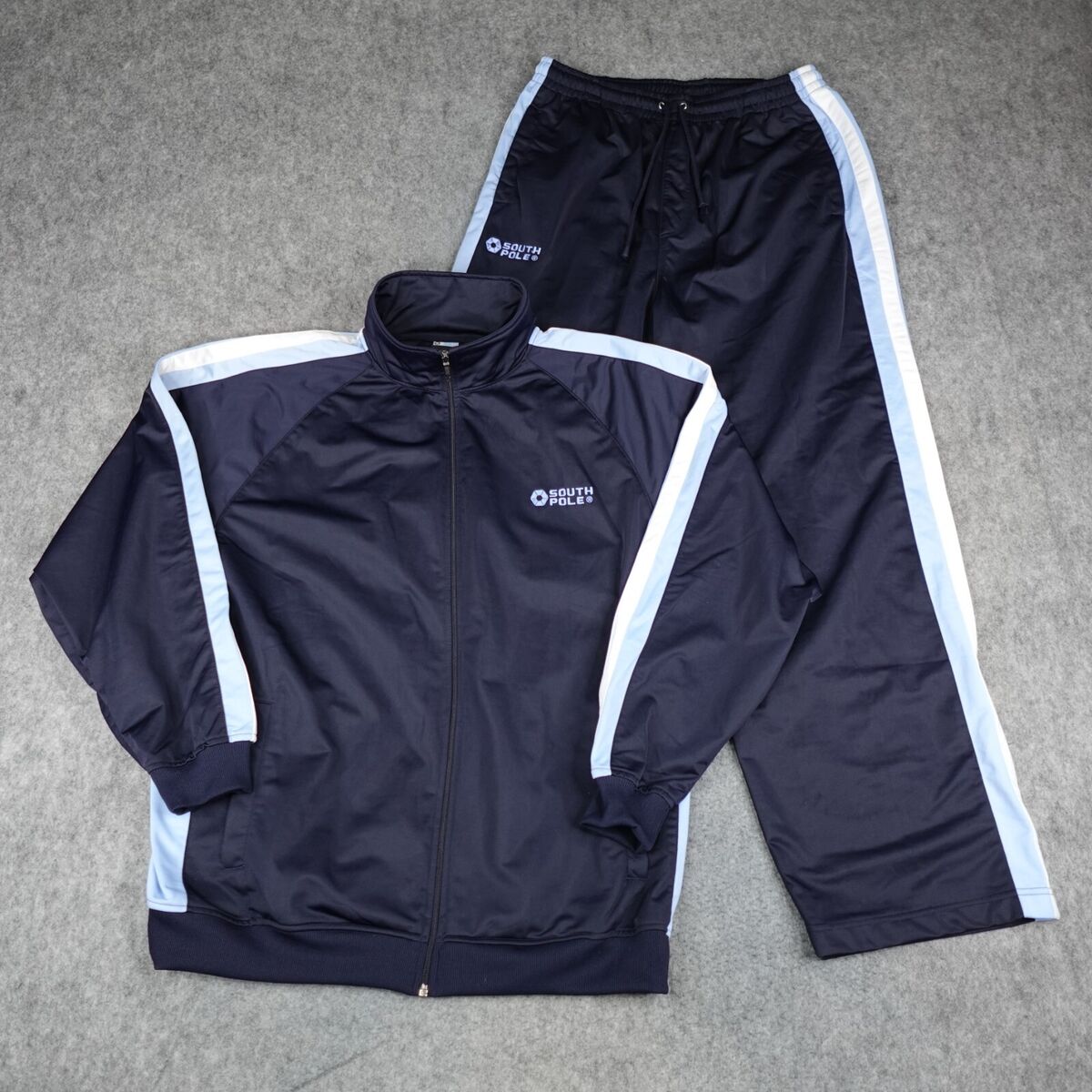 Vintage Southpole Track Suit Mens XL Blue Jacket Pants Hip Vintage Southpole Track Suit Mens XL Blue Jacket Pants Hip