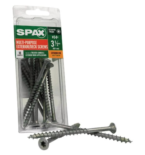 1 Menge 2 SPAX #14 x 3-1/2 Zoll Doppelbarriere Außen Holzschrauben + T30 Plus - Bild 3 von 3