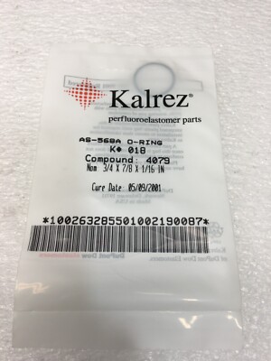 KALREZ AS-568A O-RING K#018, COMPOUND:4079, 2-018, AS-568A-018, 119417