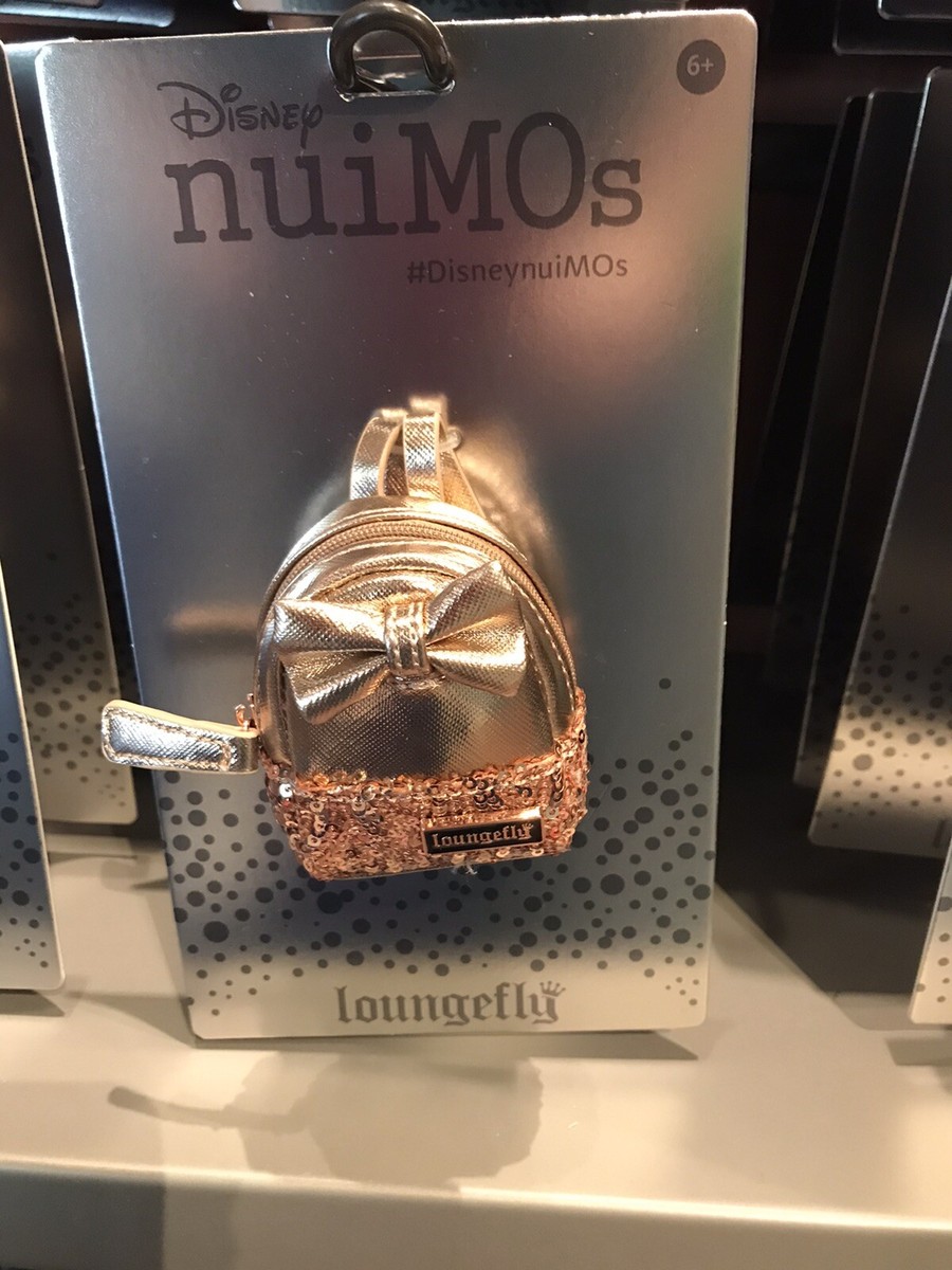 Disney NuiMOs Loungefly Rose Gold Mini Backpack NEW