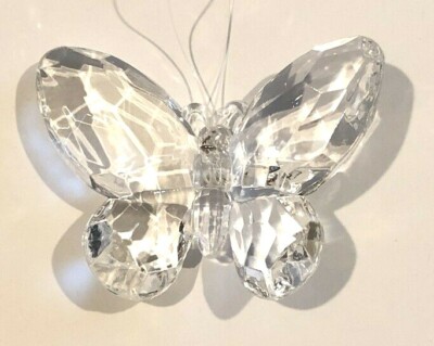 Ganz Crystal Expression Butterfly Ornament Clear Acrylic 3''x2 1/4 Suncatcher (A)