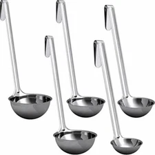 Assorted Stainless Steel Serving Ladles Professional Kitchen Service Set