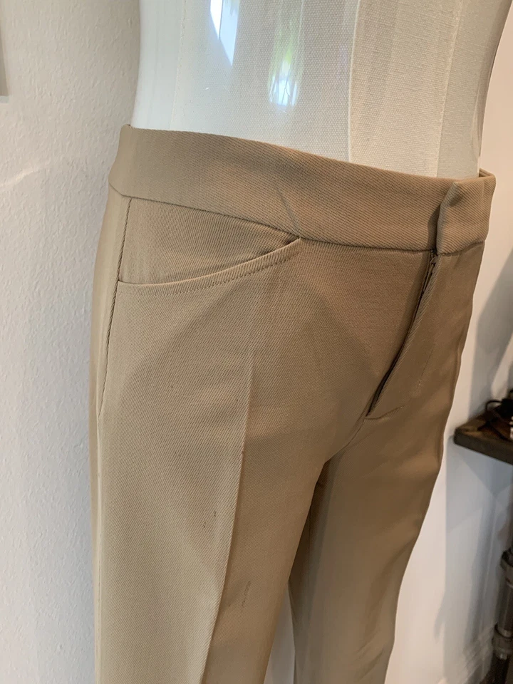 Pantalón Ralph Lauren Collection Lana Recto Cónico Tostado Talla 2 Foto 4 de 4