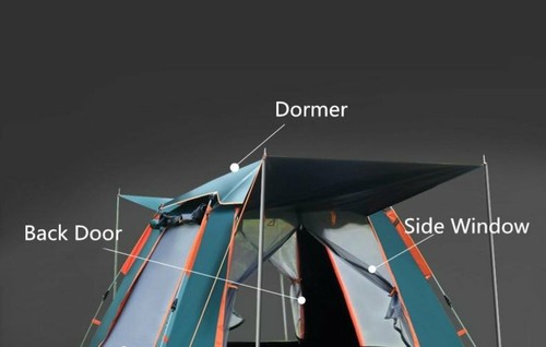 Large Size UV Waterproof Double Layered Automatic Camping Tent. 360 d protection - Picture 4 of 12