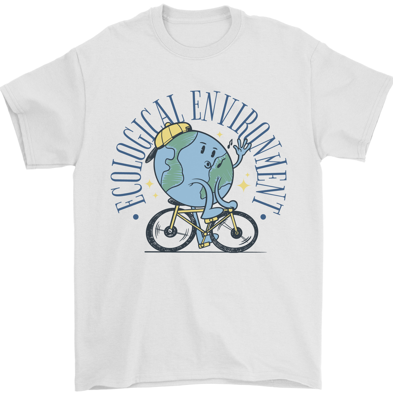 Camiseta de ciclismo para hombre Ecological Environment Climate Change 100 % algodón