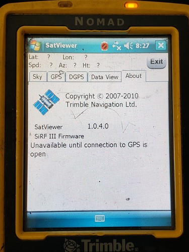 Trimble Nomad 800LC With SatViewer 1.0.4.0 In Fair Condition. NO BATTERY!!! - Picture 17 of 24