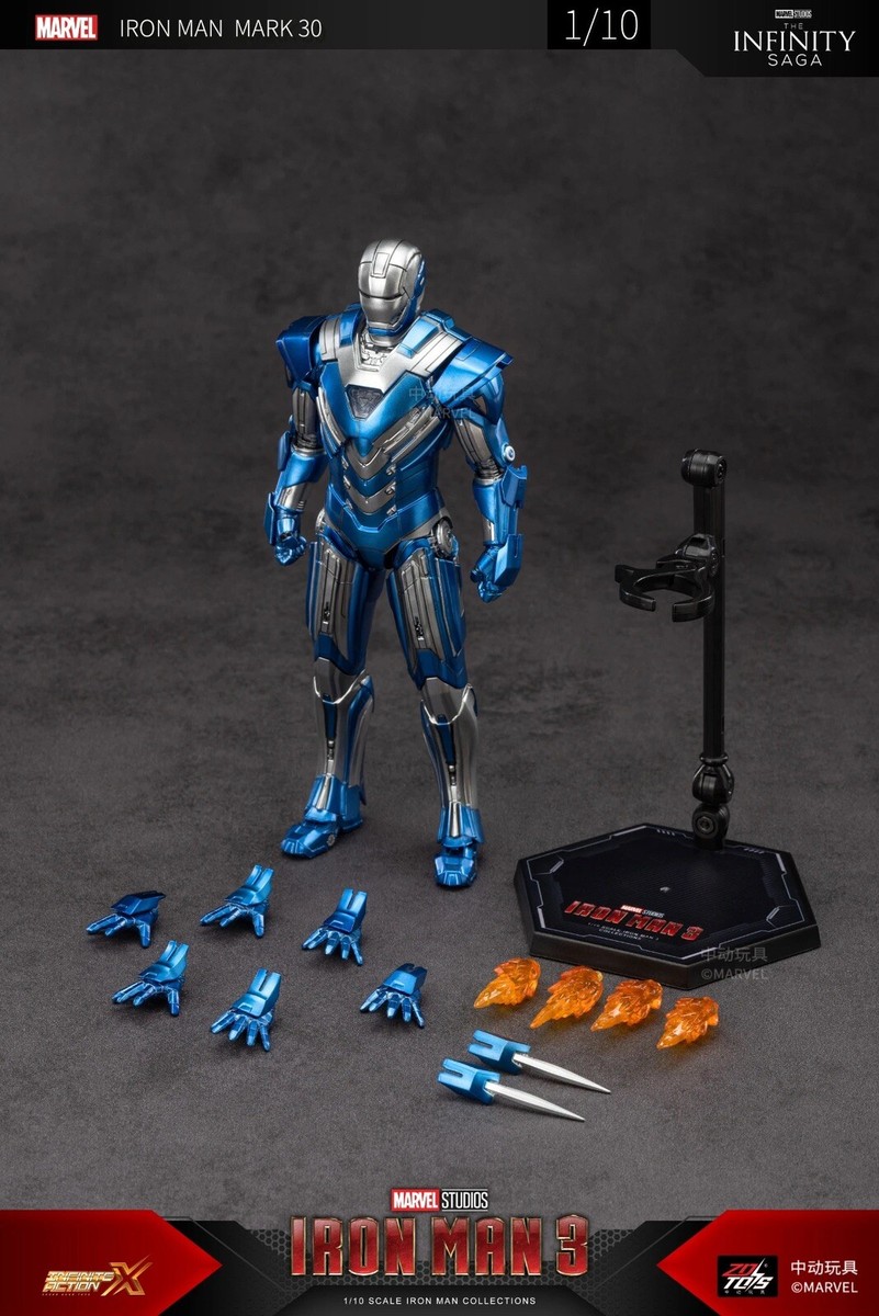 ZD toys iron man mark 30 BLUE STEEL mark xxx iron man 3