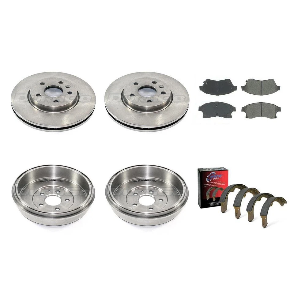 Rotores y pastillas de freno delanteros para Chevrolet Cruze 2011 2012 + tambores y zapatas traseras Foto 2 de 4