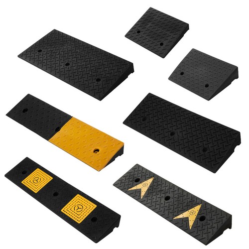 2X Heavy Duty Rubber Wheelchair Ramps Threshold Kerb Ramp Mobility Scooter Ramps - Picture 8 of 186