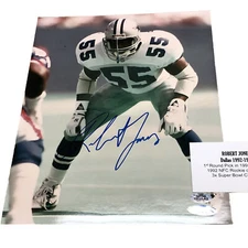 Robert Jones Signed NFL Football Cowboys Tri Star Autographed 8x10 Photo  AUTO