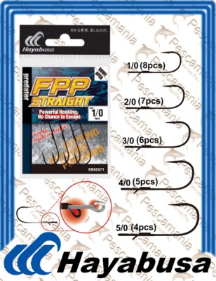 Ami Hayabusa Colmic FPP Gerade Spinnköder Soft Bait 1/0-2/0-3/0-4/0-5/0