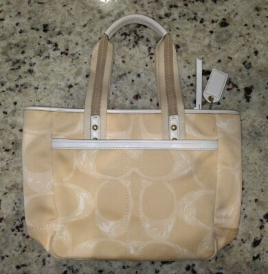 バッグ Vintage Coach Shoulder Tote Bag Mint RARE Vintage Coach Seafoam Mint Green X Large by vintageair