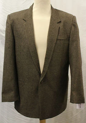 LINDY LOU'S Mens 1950s medium Brown Fleck Box Jacket Rockabilly Rock n Roll 50's swing RnR