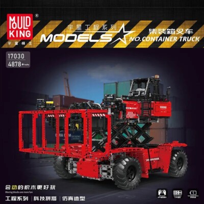 Mould King 17030 Dynamische Version Rot Container LKW Bausteine Spielzeug