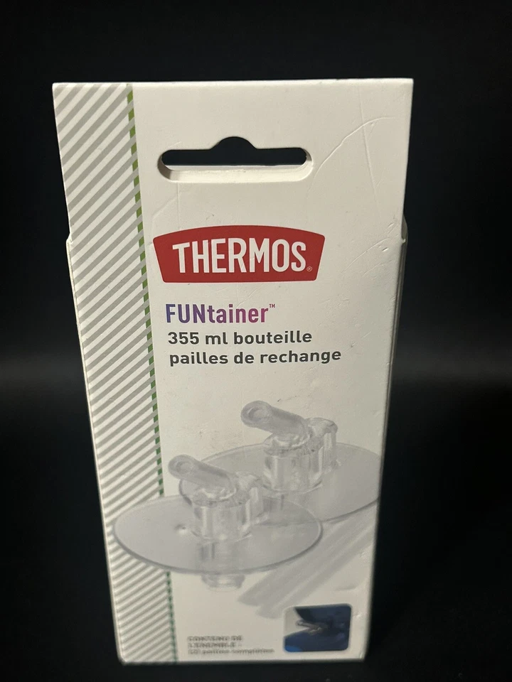 Thermos 12 унций Пластиковые сменные соломинки для детских бутылок Funtainer - Изображение 4 из 4