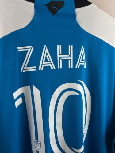 Wilfried Zaha Adidas Charlotte FC Authentic Home Soccer Jersey 2XL - Picture 2 of 8