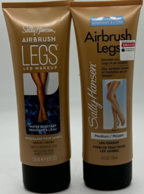 2PK Sally Hansen Airbrush Legs Leg Makeup ~ MEDIUM/MOYEN ~ 4 FL OZ EA ~FAST SHIP