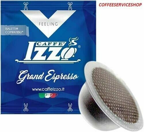 600 CAPSULE CAFFE IZZO BIALETTI MISCELA GRAND ESPRESSO - 6 CT - - Foto 1 di 1
