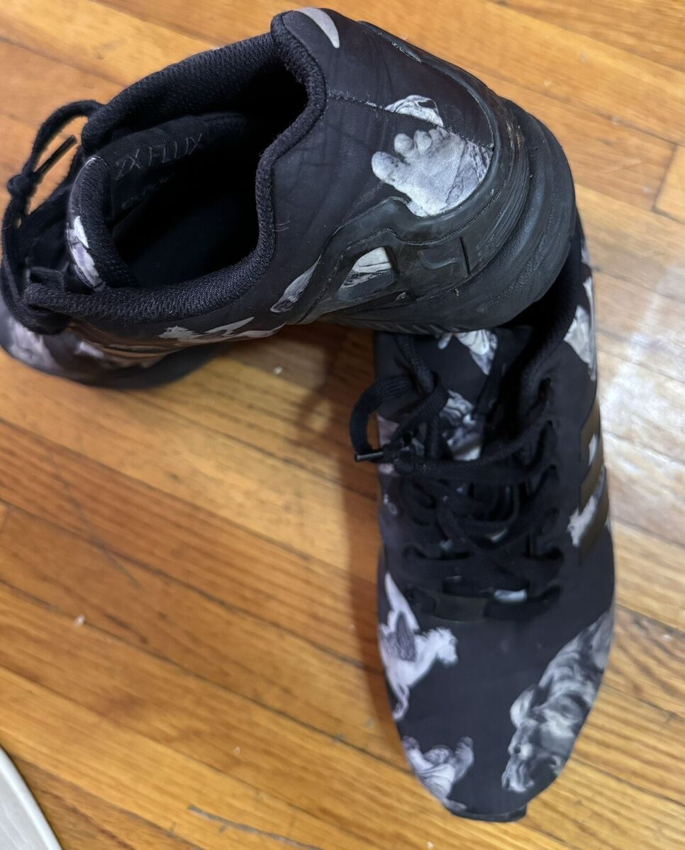 Adidas ZX Flux Mythology Sneakers Black B34138 Lace Up Low Adidas ZX Flux Mythology Sneakers Black B34138 Lace Up Low